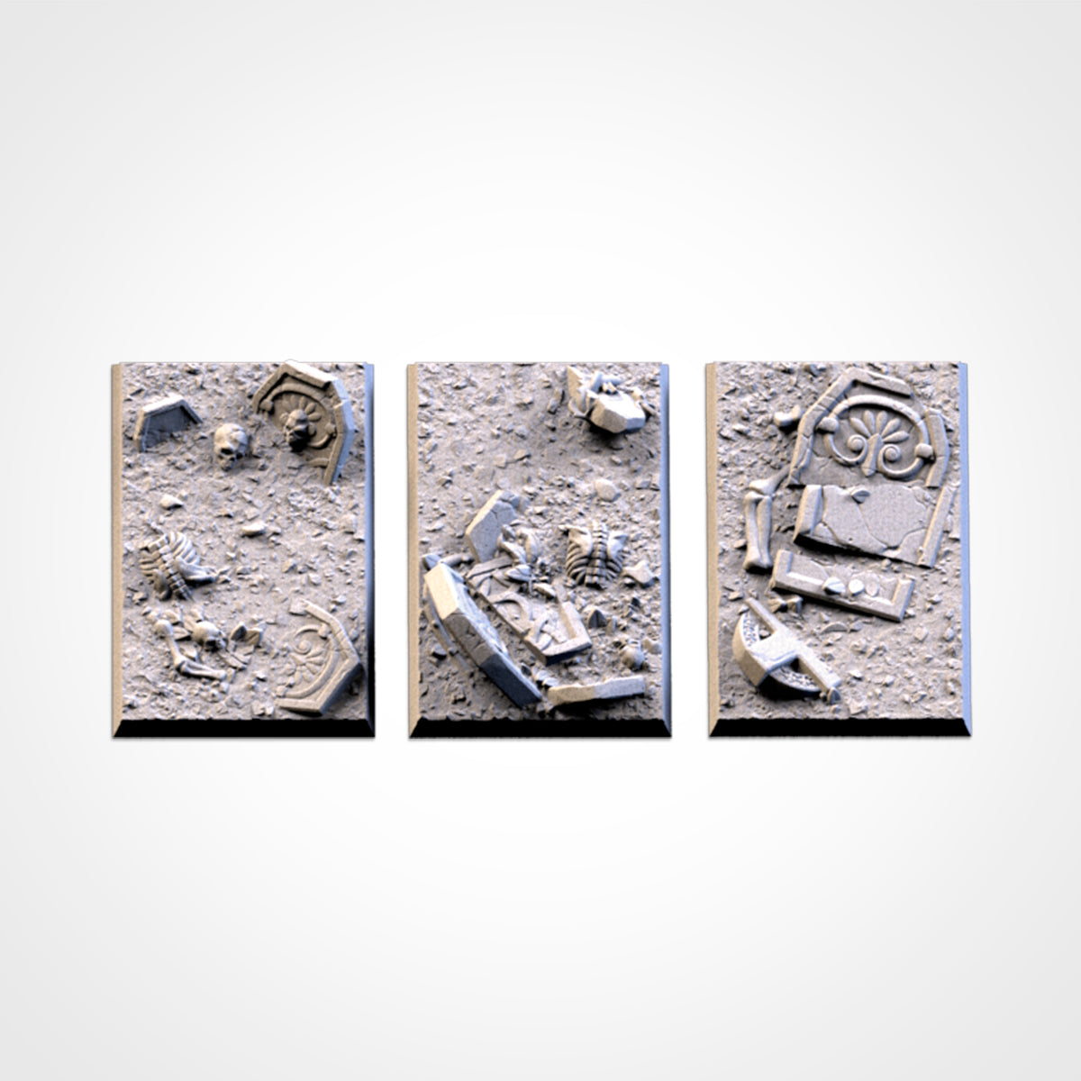Graveyard Square Bases & Toppers - TXARLI Factory - Old World Kings of War