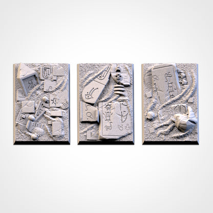 Egyptian Square Bases & Toppers - TXARLI Factory-Old World Kings of War Oathmark