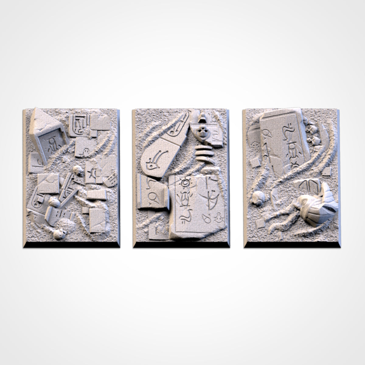 Egyptian Square Bases & Toppers - TXARLI Factory-Old World Kings of War Oathmark