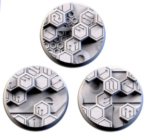 Cyberhex xenos necron Bases & Toppers - TXARLI Factory