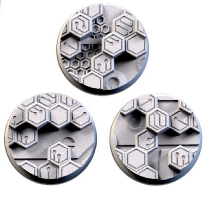 Cyberhex xenos necron Bases & Toppers - TXARLI Factory