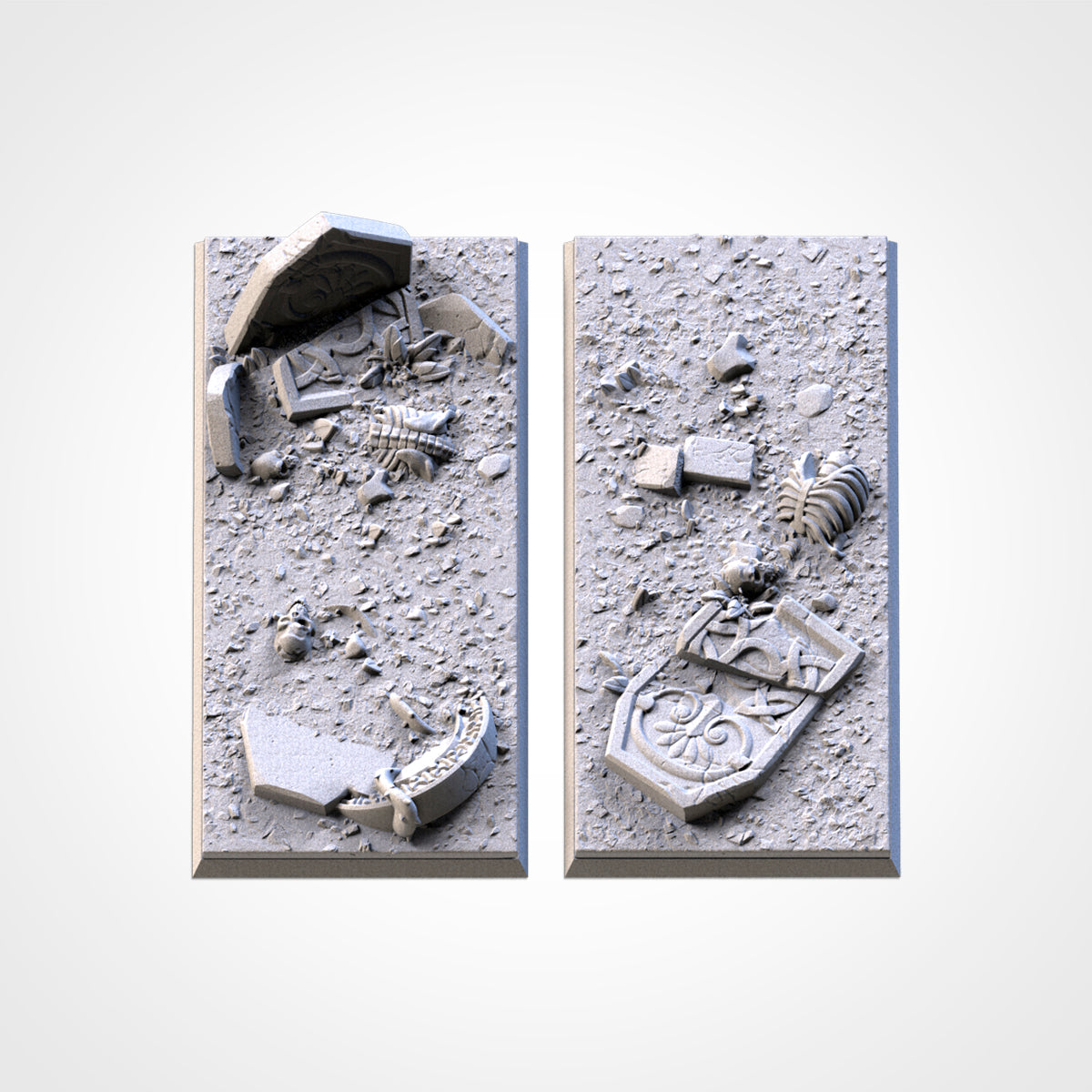 Graveyard Square Bases & Toppers - TXARLI Factory - Old World Kings of War