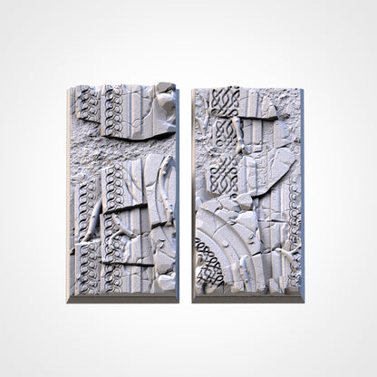 Ancestral Ruins Square Bases & Toppers - TXARLI Factory - Old World Kings of War