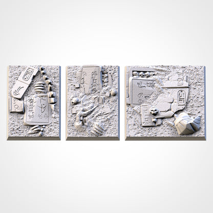 Egyptian Square Bases & Toppers - TXARLI Factory-Old World Kings of War Oathmark
