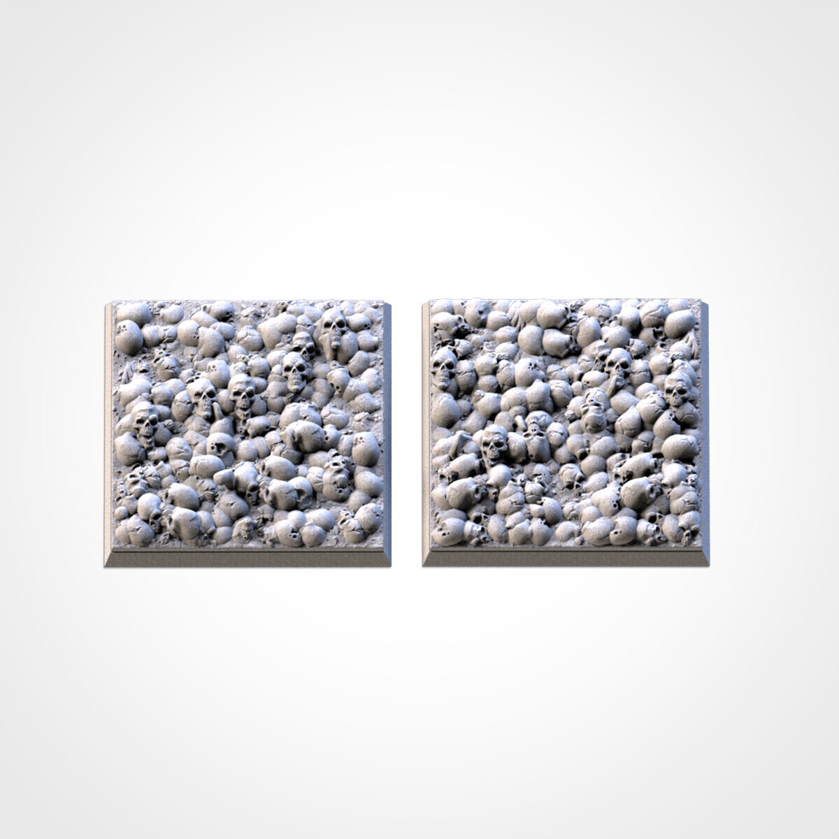 Skulls Square Bases & Toppers - TXARLI Factory - Old World Kings of War Oathmark