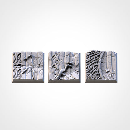 Ancestral Ruins Square Bases & Toppers - TXARLI Factory - Old World Kings of War