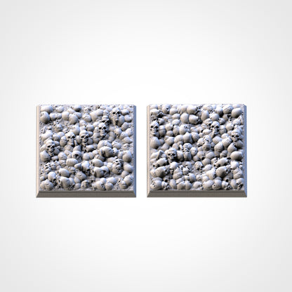 Skulls Square Bases & Toppers - TXARLI Factory - Old World Kings of War Oathmark