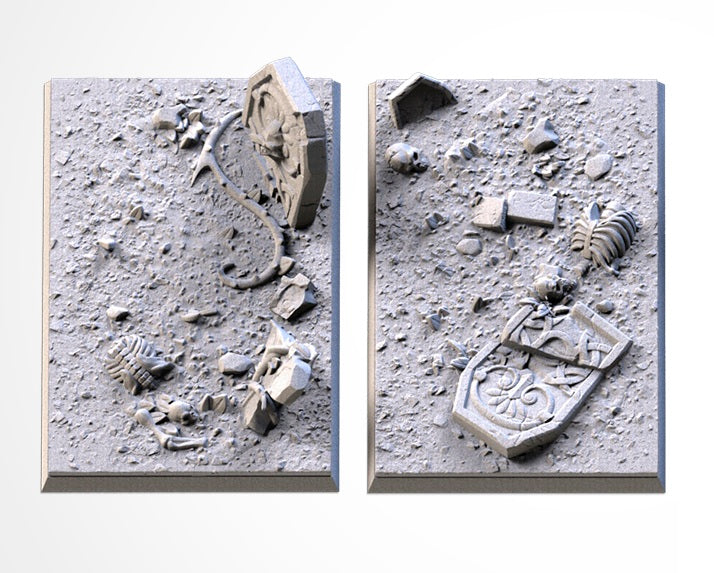 Graveyard Square Bases & Toppers - TXARLI Factory - Old World Kings of War
