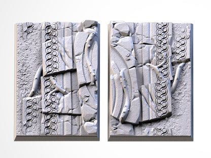 Ancestral Ruins Square Bases & Toppers - TXARLI Factory - Old World Kings of War