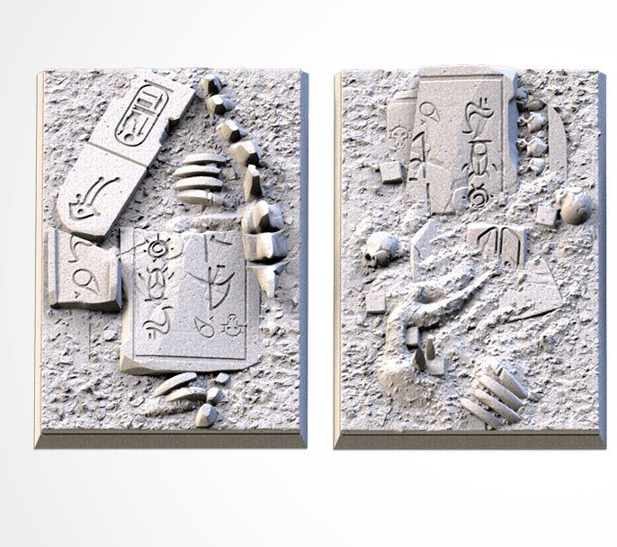 Egyptian Square Bases & Toppers - TXARLI Factory-Old World Kings of War Oathmark