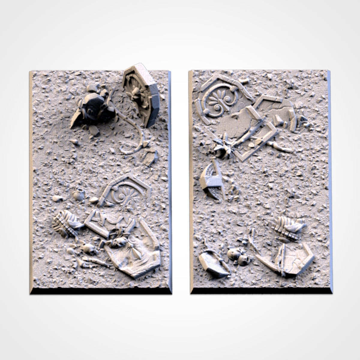 Graveyard Square Bases & Toppers - TXARLI Factory - Old World Kings of War