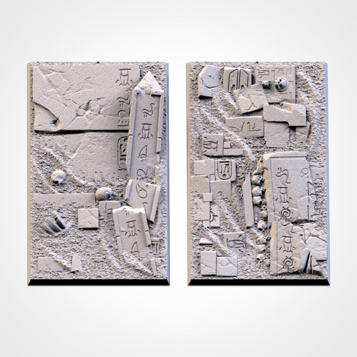 Egyptian Square Bases & Toppers - TXARLI Factory-Old World Kings of War Oathmark