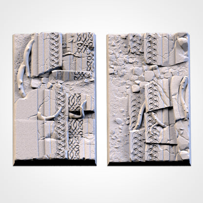 Ancestral Ruins Square Bases & Toppers - TXARLI Factory - Old World Kings of War