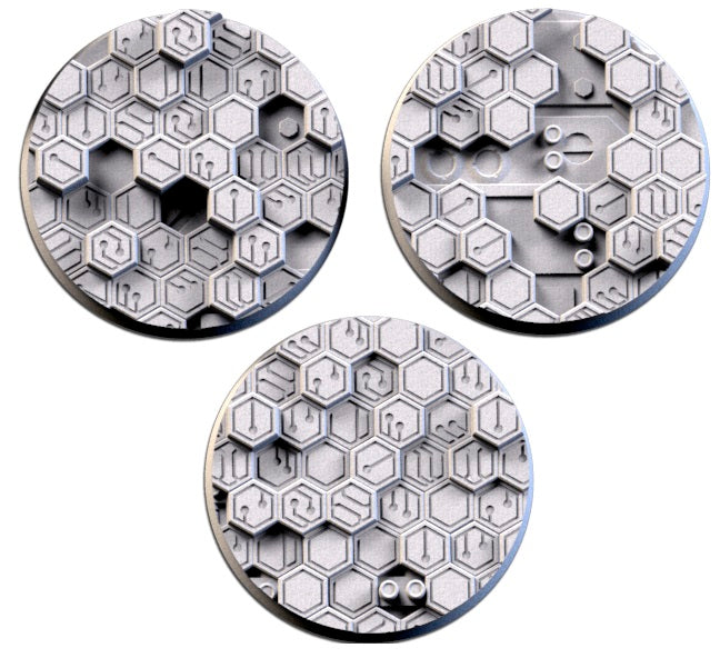 Cyberhex xenos necron Bases & Toppers - TXARLI Factory