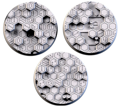 Cyberhex xenos necron Bases & Toppers - TXARLI Factory