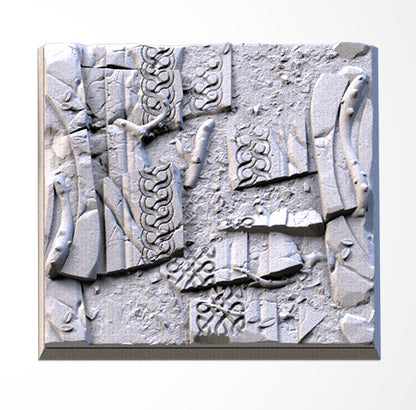 Ancestral Ruins Square Bases & Toppers - TXARLI Factory - Old World Kings of War