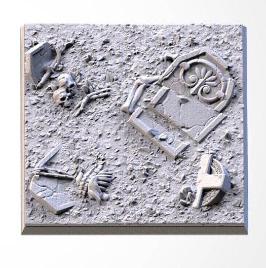 Graveyard Square Bases & Toppers - TXARLI Factory - Old World Kings of War