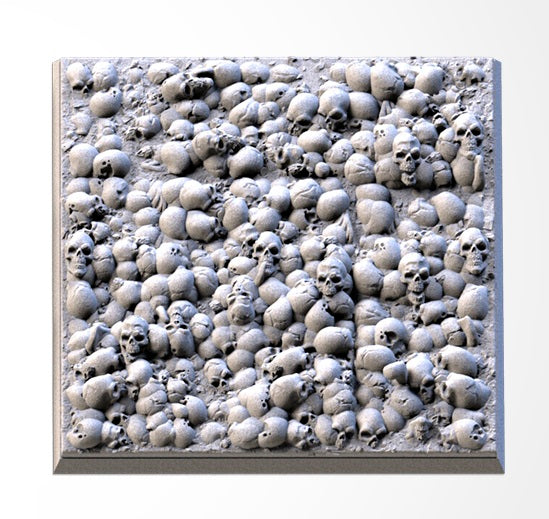 Skulls Square Bases & Toppers - TXARLI Factory - Old World Kings of War Oathmark