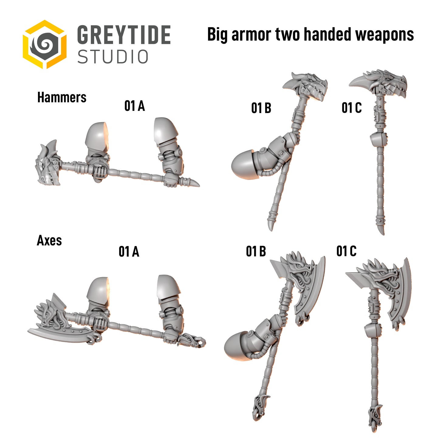 Anvil Wardens - Big Armour Two Handed Weapons