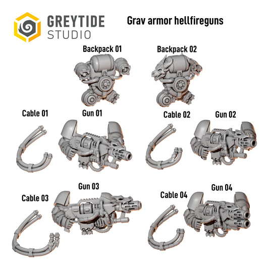 Anvil Wardens - Grav Armour Hellfire Guns