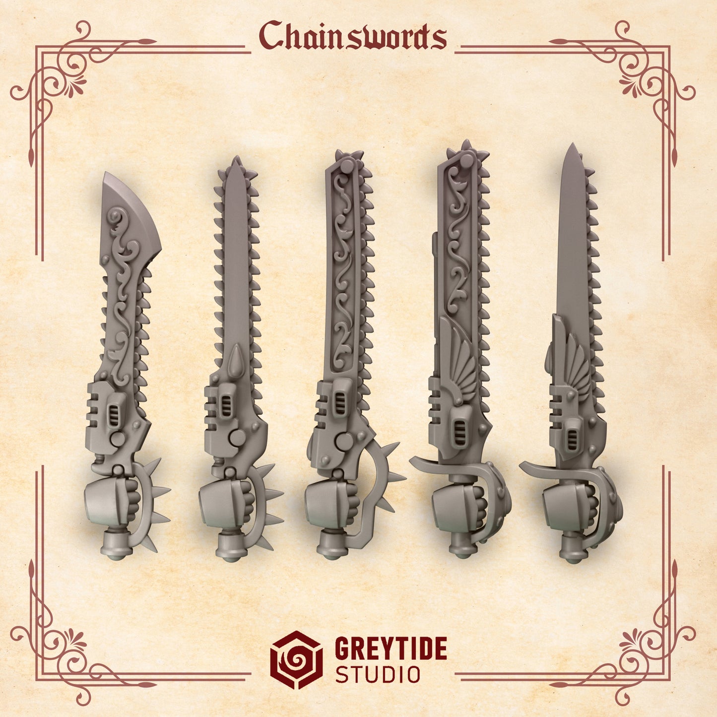 Crimson Lords - Marine Single Handed Chainswords