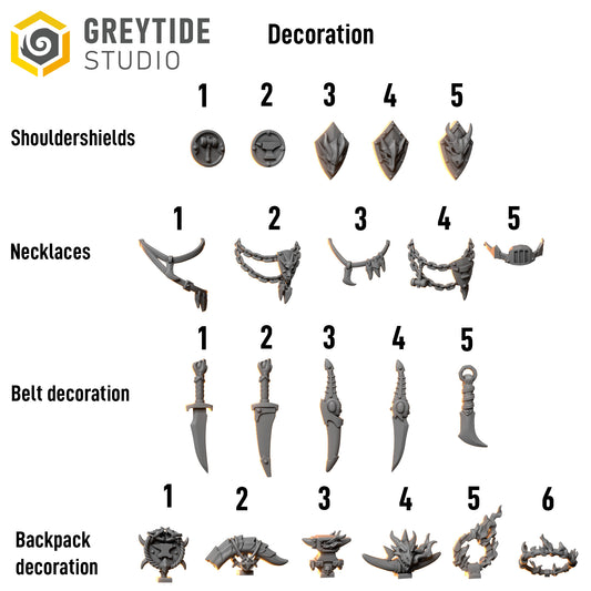 Anvil Wardens - Marine Decoration Pack