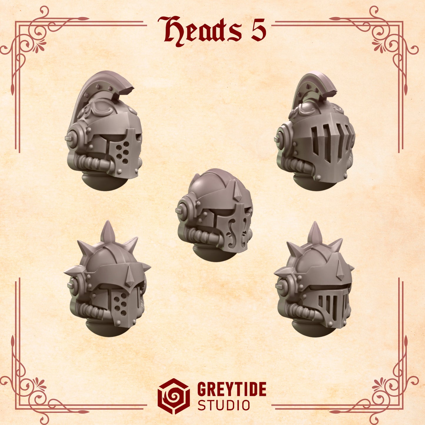 Crimson Lords - Marine Head Ugrade set