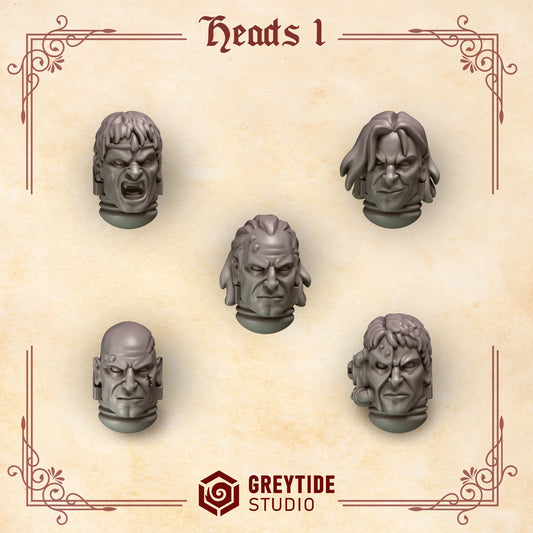 Crimson Lords - Marine Head Ugrade set