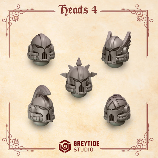 Crimson Lords - Marine Heads - Head set 4