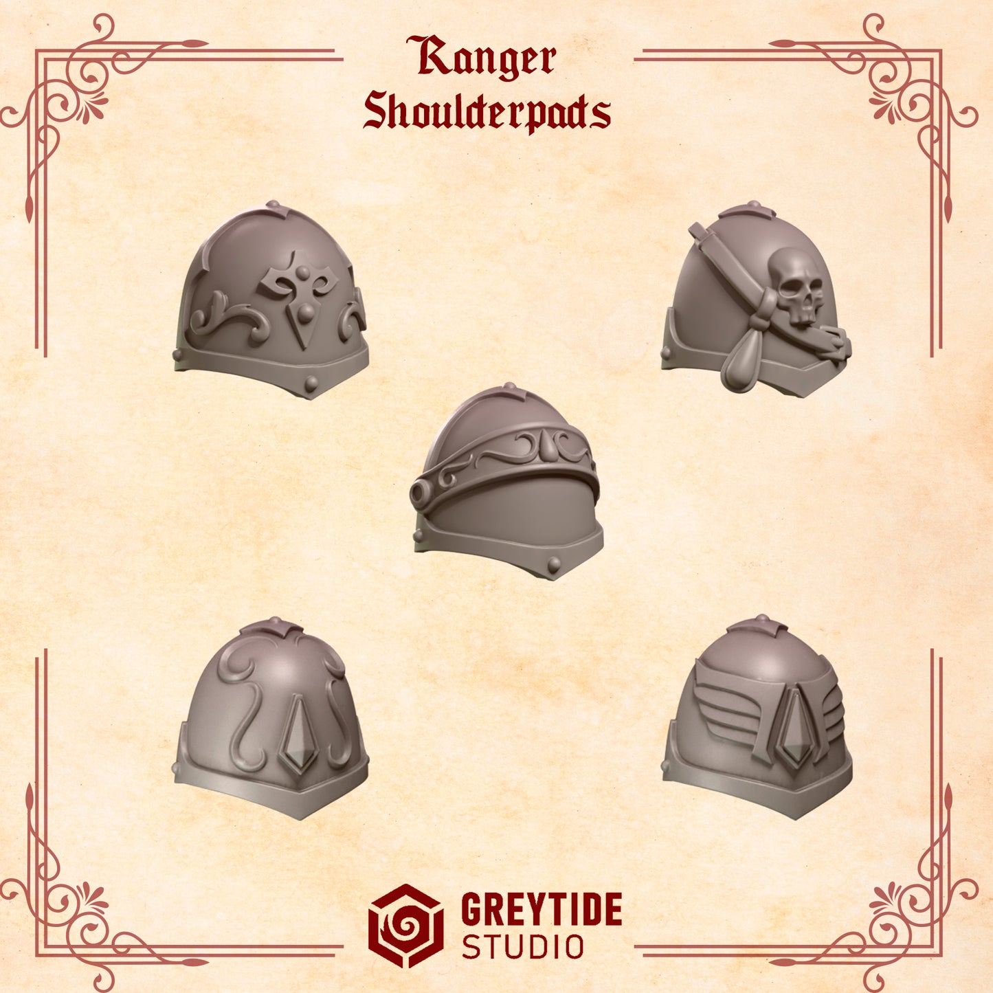 Crimson Lords - Marine Shoulder pad upgrade set
