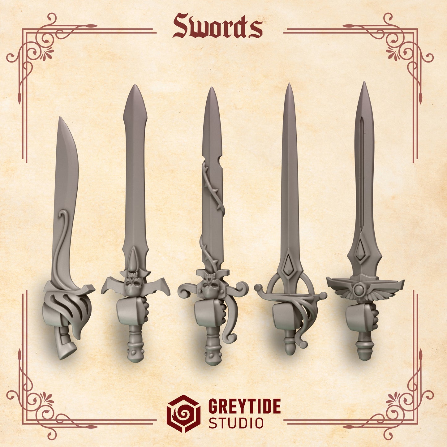 Crimson Lords - Marine Single Handed power swords