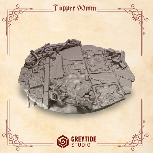 90mm Bases Toppers - Crimson Lords