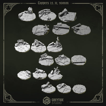 25mm 32mm 40mm Bases Toppers - Eternal Pilgrims
