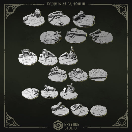 25mm 32mm 40mm Bases Toppers - Eternal Pilgrims