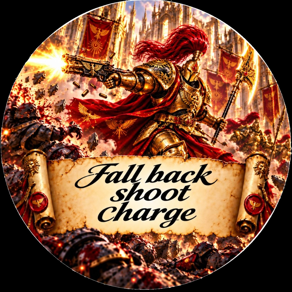 Aquilan Shield token â€“ Fall back shoot charge