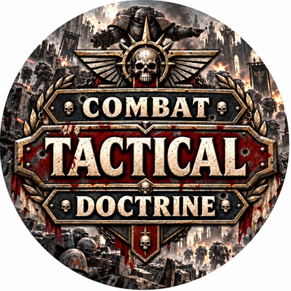 Combat tactical doctrine token on white background