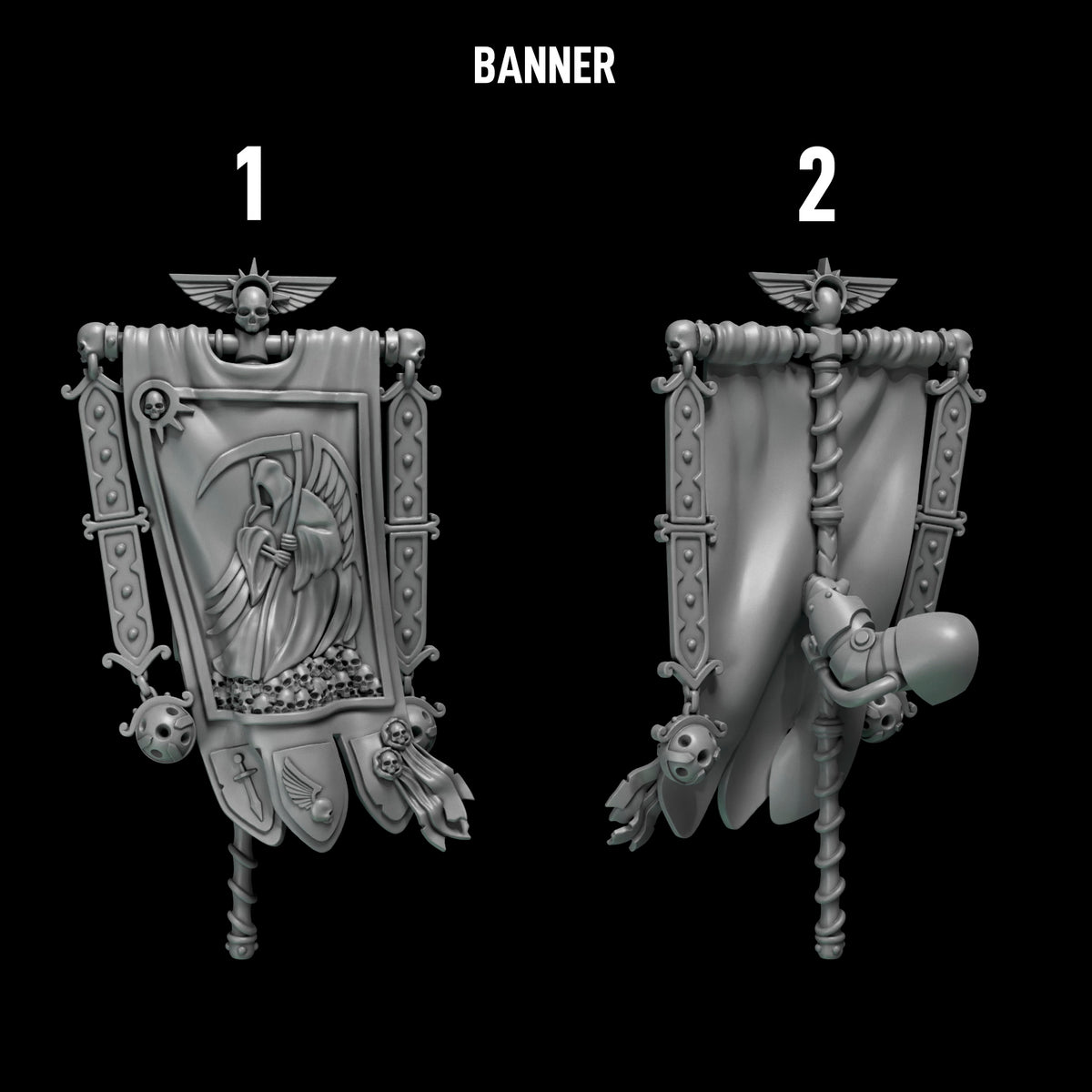 Eternal Pilgrims - Big Armour Banners — numbered design options