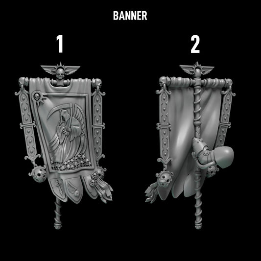 Eternal Pilgrims - Big Armour Banners — numbered design options
