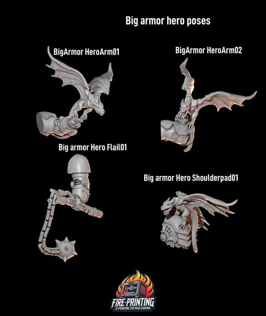 Anvil Wardens - Big Armour Hero Poses