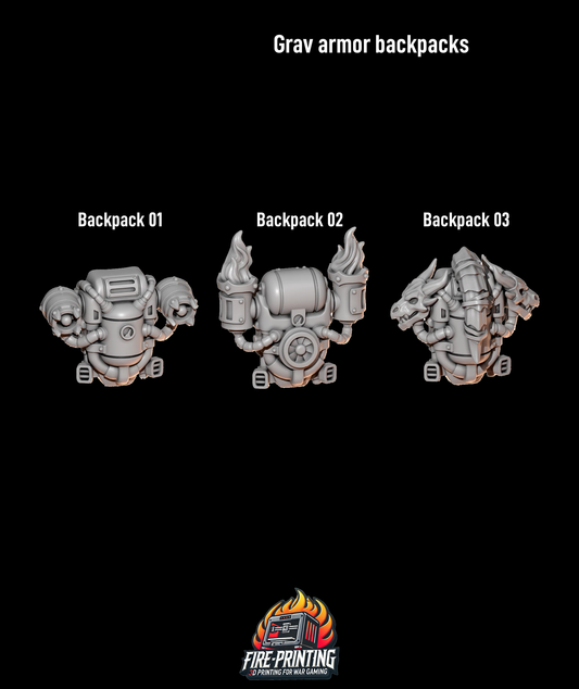 Anvil Wardens - Grav Armour Backpacks