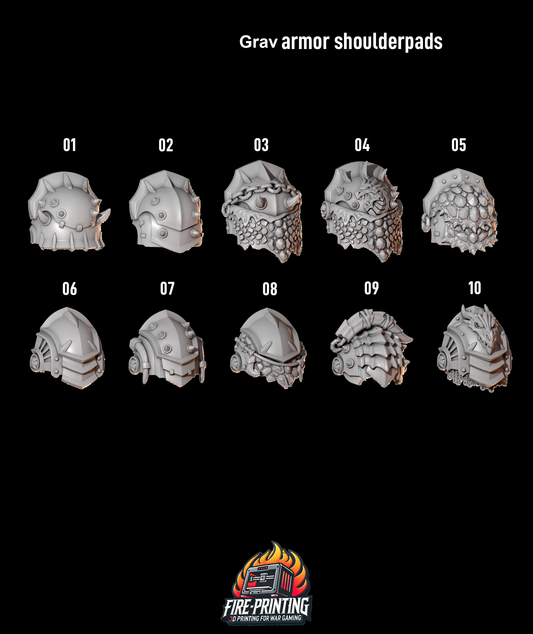Anvil Wardens - Grav Armour Shoulder Pads