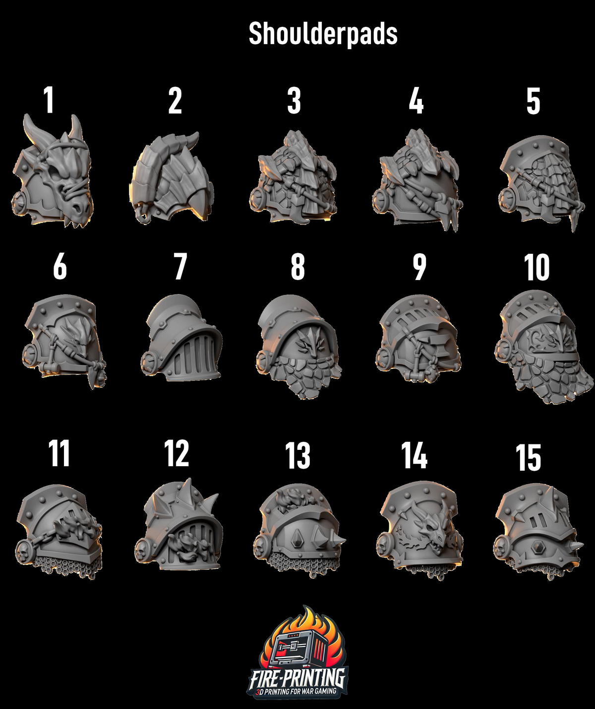 Anvil Wardens - Marine Shoulder Pads Upgrade Set