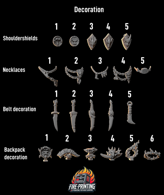 Anvil Wardens - Marine Decoration Pack - Set 1