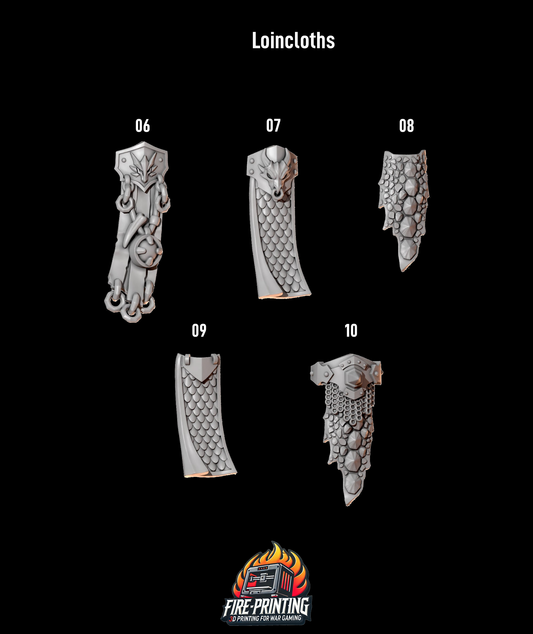 Anvil Wardens - Marine Loin Cloths - Set 2
