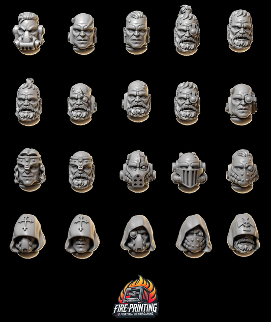 Eternal Pilgrims - Marine Head Set 1 Upgrade Kit