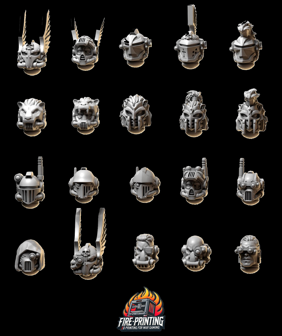 Eternal Pilgrims - Marine Head set 3 Upgrade Kit