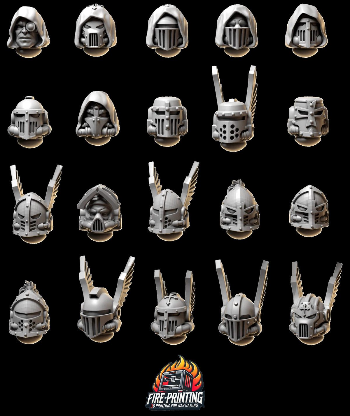 Eternal Pilgrims - Marine Head Set 2 Upgrade Kit