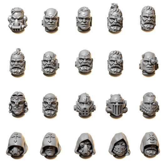Eternal Pilgrims - Marine Head Set 1 Upgrade Kit