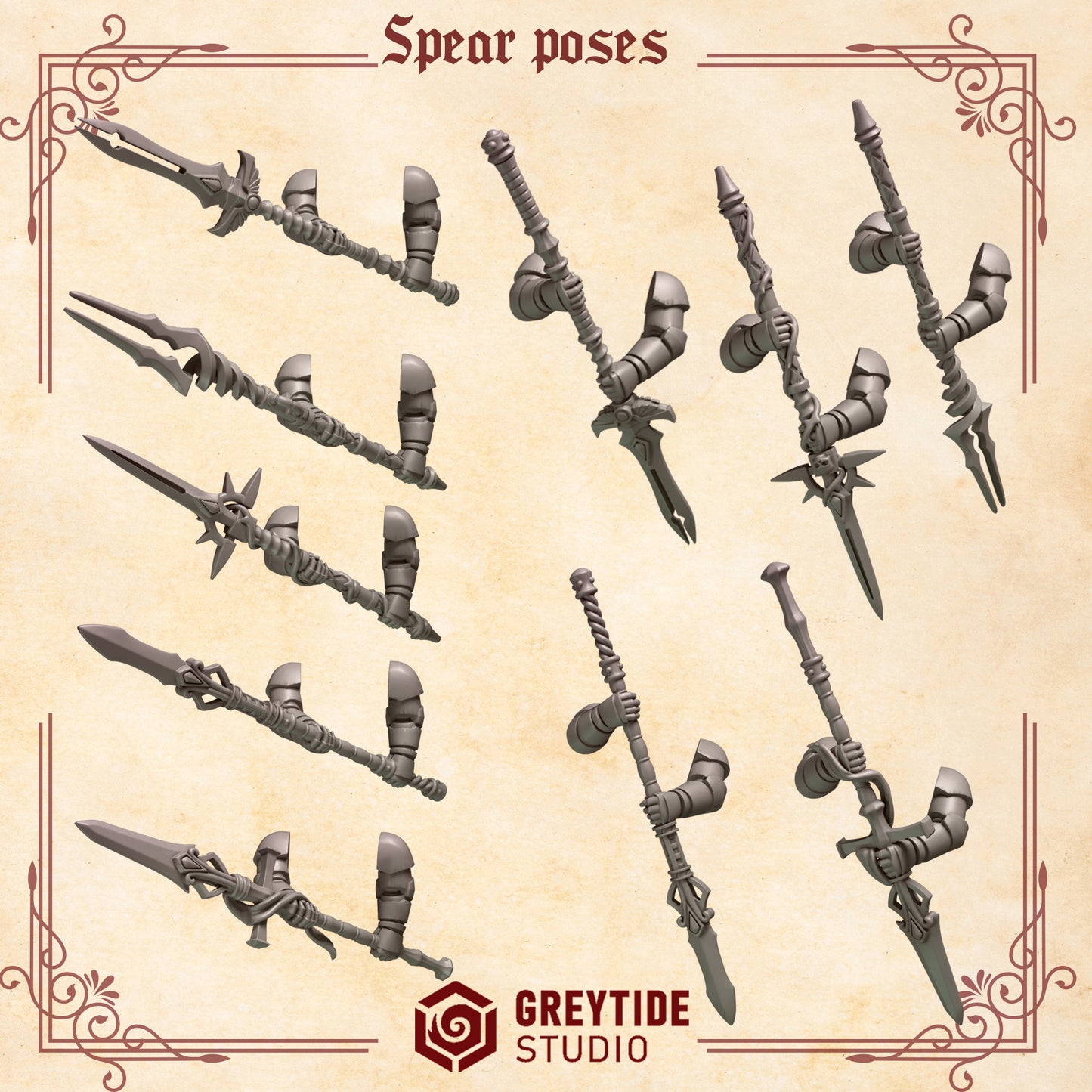 Crimson Lords - Marine Two Handed Spears